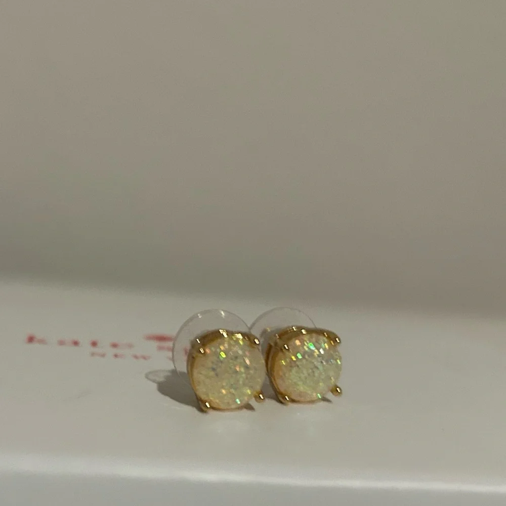 Kate Spade Opal Glitter Stud Earrings - Picture 3 of 3